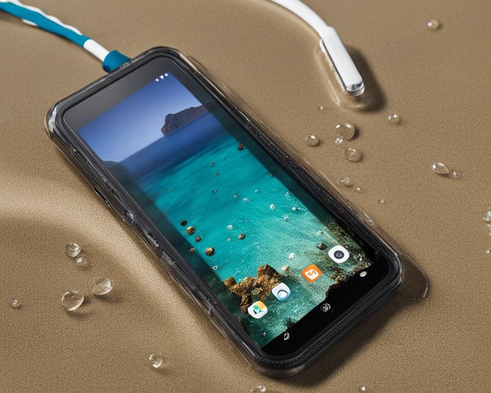 telefoon met waterdichte functies