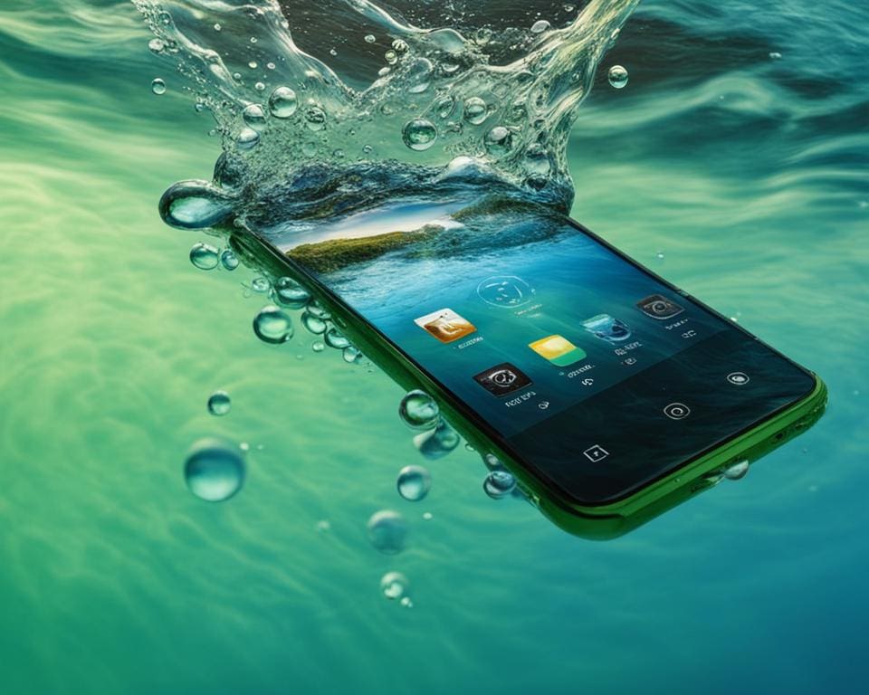 welke telefoon kan onder water
