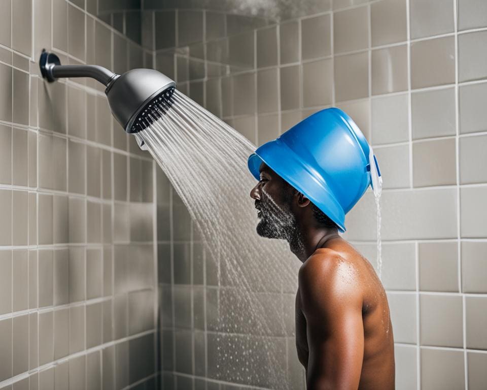 waterbesparing bij een douche