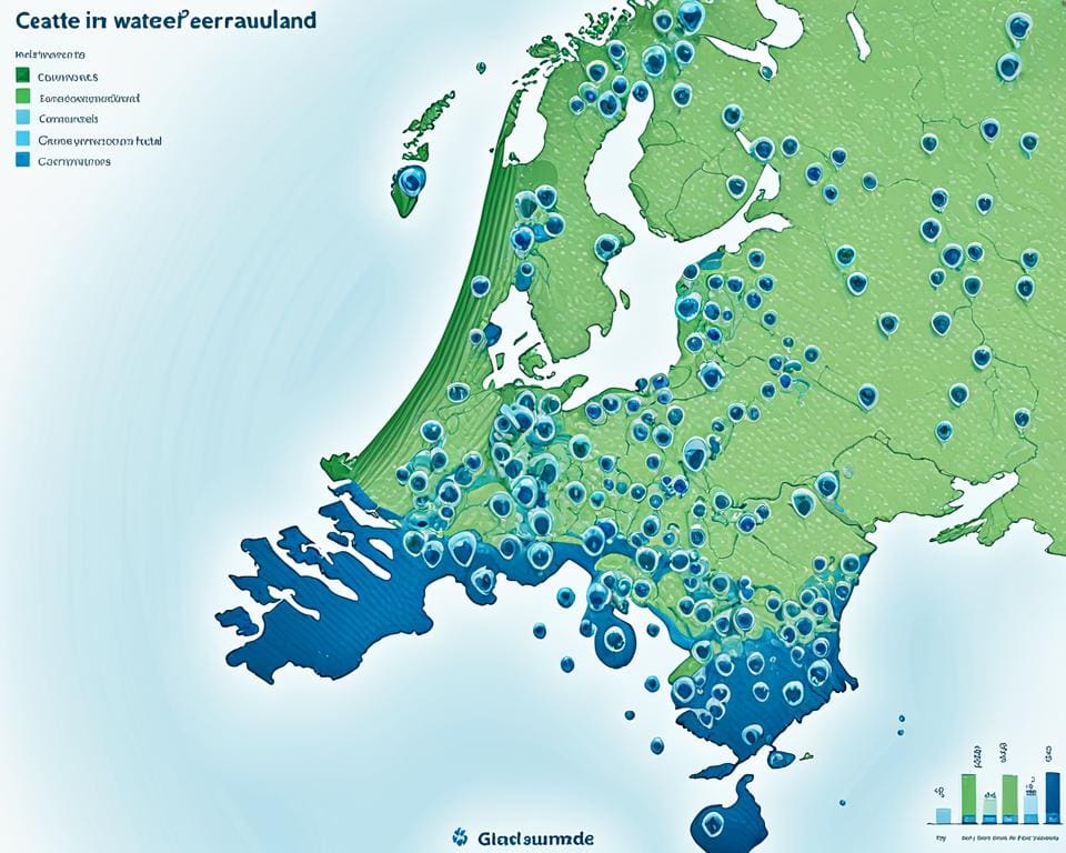 Gemiddeld verbruik water per jaar in Nederland