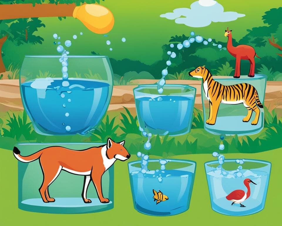 waterconsumptie bij dieren