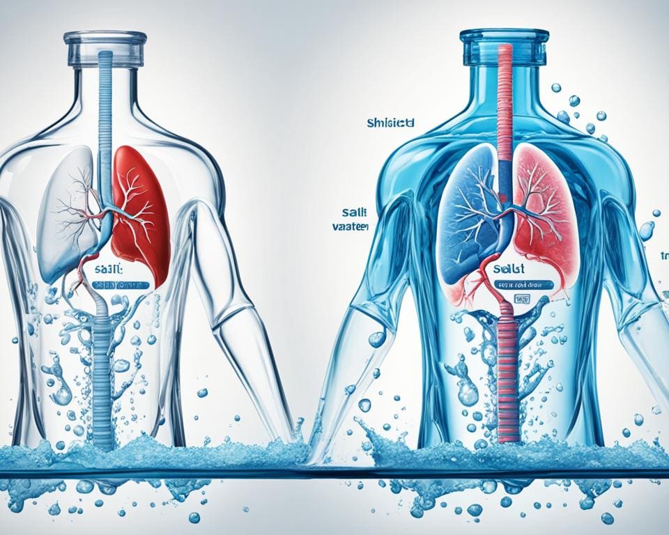 effecten van water en zout op organen