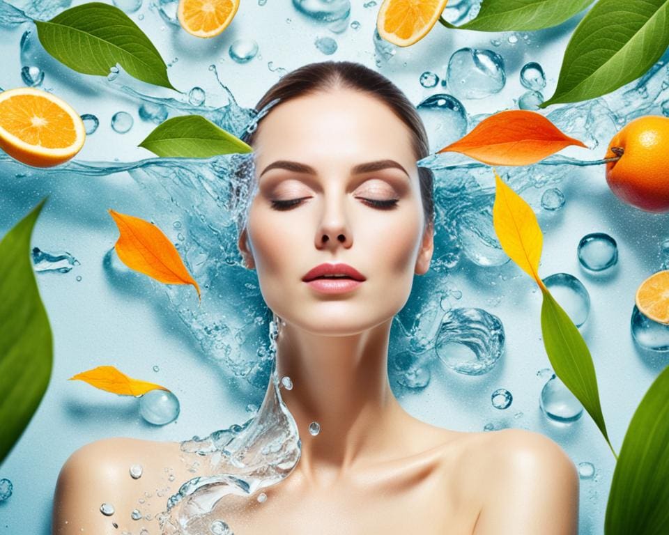wat doet water drinken met je huid