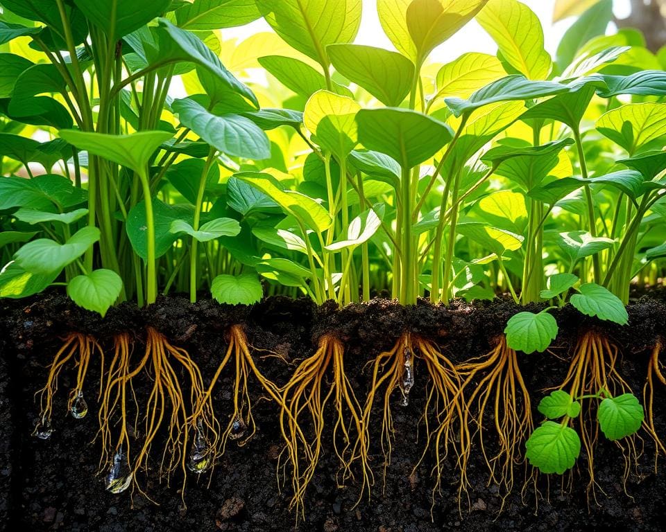 water opname bij planten